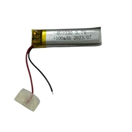 Sertec 401030 3.7V 100 MAh Li-Polymer Pil (Devreli/1.5A)