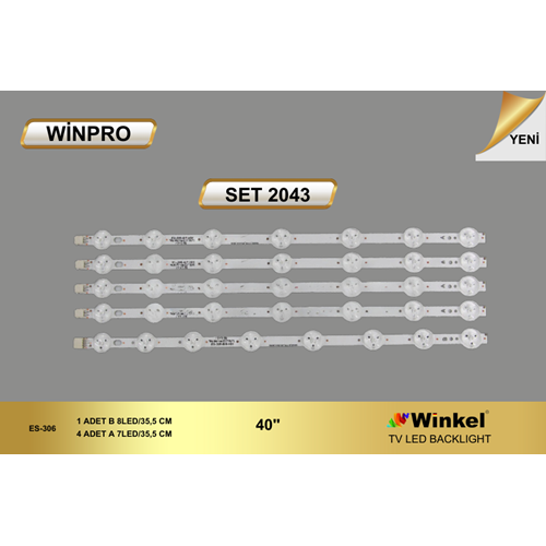Winpro SET-2043 Vestel Tv Led Takımı 5 Parça