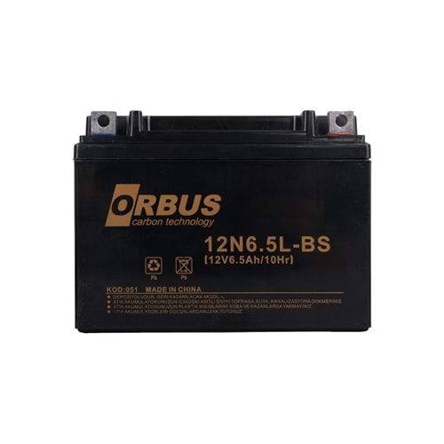 Orbus 12N6.5L-BS 12V 6.5A Motosiklet Aküsü