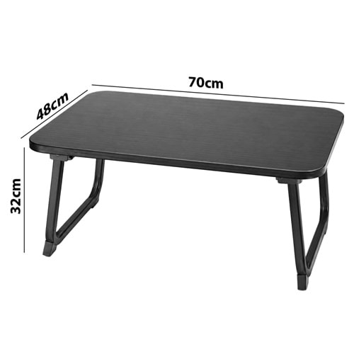 Sunup SN-29695 Katlanabilir Laptop Masası ve Yatak Koltuk Üzeri Tepsisi Siyah 70x48 cm