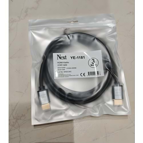 Next YE-1181 3 Metre 4K Hdmı Kablo