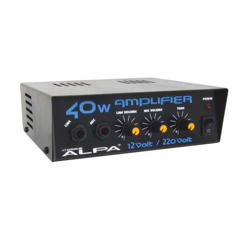Alpa AN34 40W Pazarcı Anfisi (220V Besleme / V 4-8 ohm)