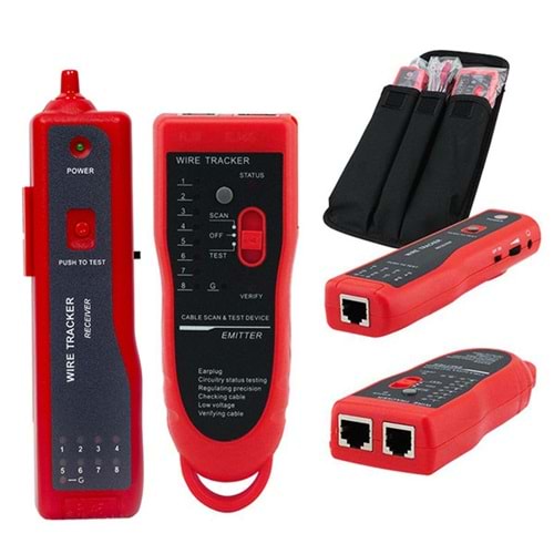 Powermaster PM-16250 Lüks Çantalı Kablo Bulucu ve Test Cihazı