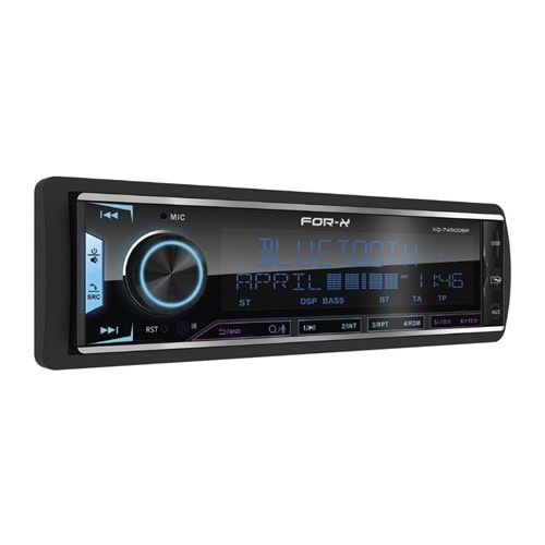 For-X XQ-7450DSP 4 Amfi Çıkışlı 4x100 Watt Dsp+Bluetooth+Multicolor+ Oto Teyp