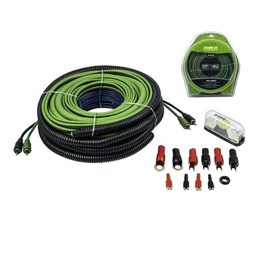 For-X XC-4 OFC 4GA Saf Bakır Kablo Seti