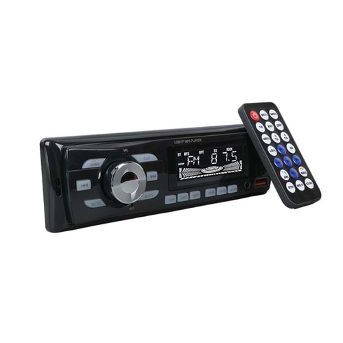 Carstar CS-960 Çift USB/SD/FM/AUX/Bluetooth 4X60 Watt Kumandalı Oto Teyp