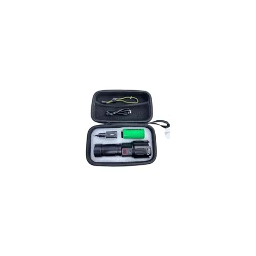 Powerdex PD-9100 Zoomlu Şarjlı 30W Profesyonel Avcı Feneri