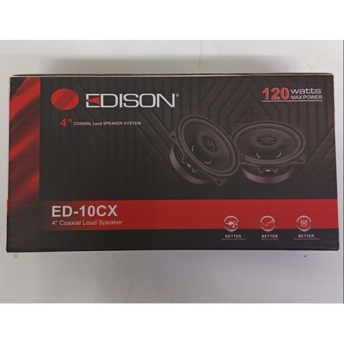 Edison ED-10CX 10 cm 120 Watt Max Power Oto Hoparlör