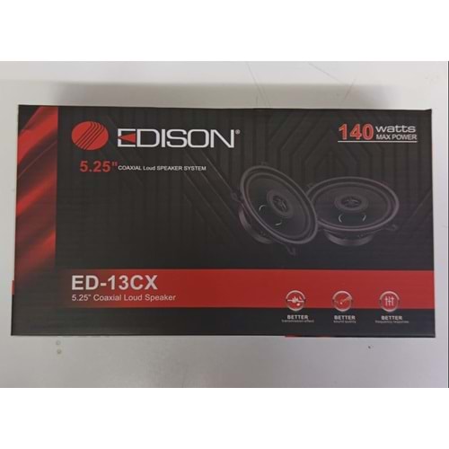 Edison ED-13CX 13 cm 140 Watt Max Power Oto Hoparlör