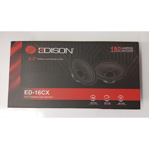 Edison ED-16CX 16 cm 180 Watt Max Power Oto Hoparlör