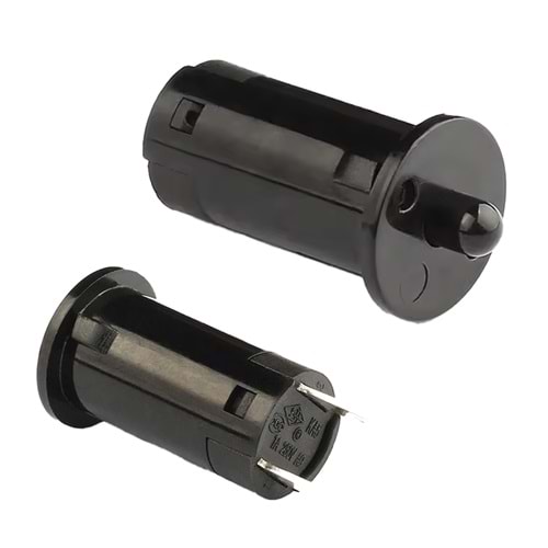 IC-187A Kapak Switch 12mm (Ters) Normalde Kapalı Kontak Siyah
