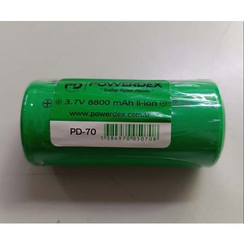 Powerdex 32650 3.7 Volt 8800 Mah Şarj Edilebilir Pil