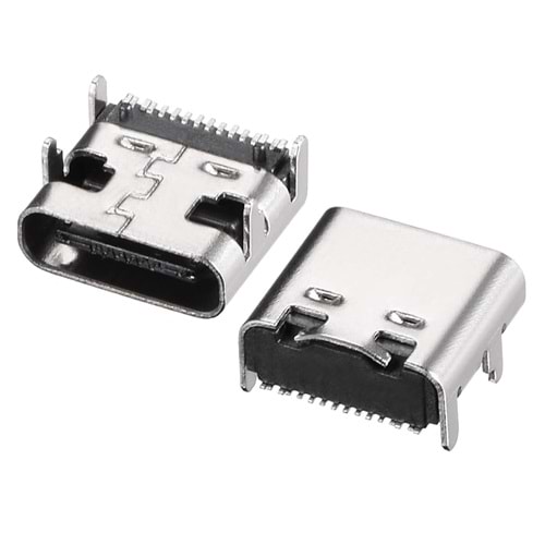 PowerMaster IC-266B-4 Type-C USB 3.1 16 Pin Hızlı Şarj Destekli Dişi Şase Konnektör
