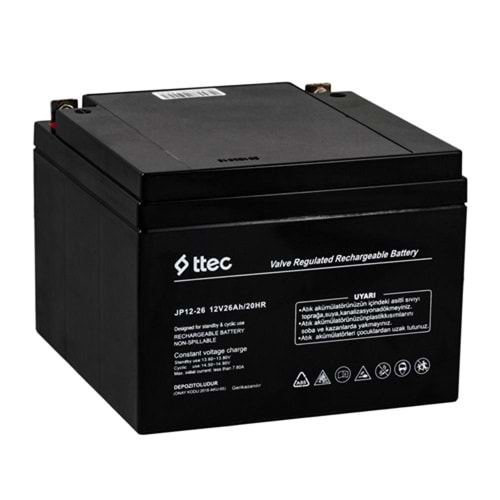 Ttec 12 Volt 26 Amper Base Jel Akü