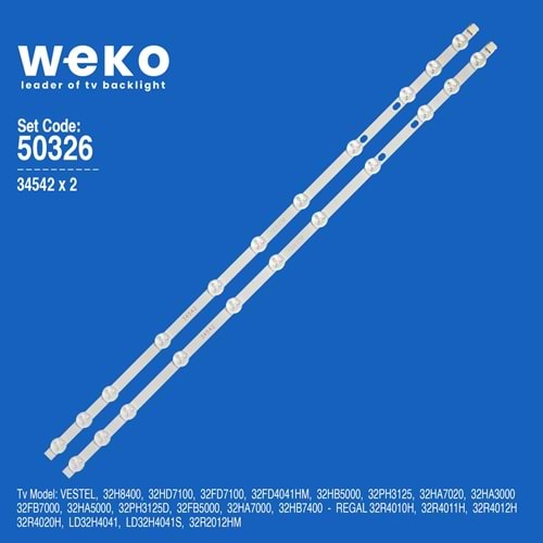 Weko Wkset-5326 34542x2 Vestel 43