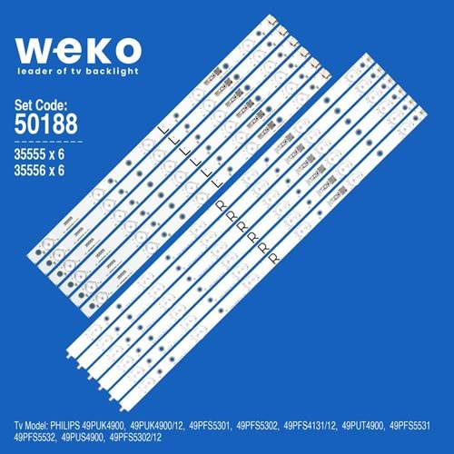 Weko Wkset-5188 Philips 49'' Tv Led Bar Takımı