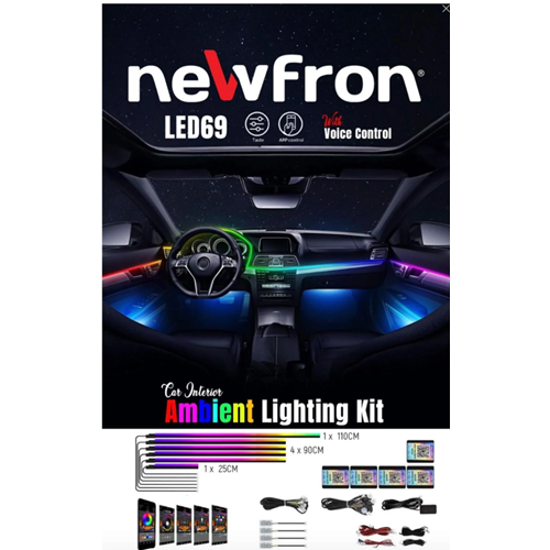 Newfron NF-LED69 Araç Içi 64 Renk Ambiyans Neon Led Aydınlatma
