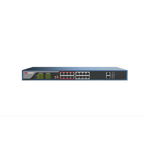 Hikvision DS-3E0318P-E 16 Port 10/100 Rack Mount Poe Switch
