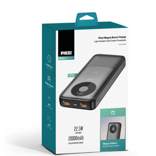 Phixi Force P29 20000 Mah 22.5W Hızlı Şarj Powerbank