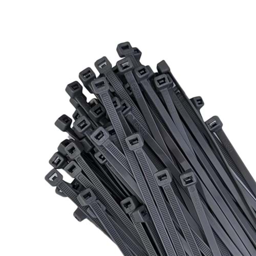 Powermaster 3837 30cm 3.6mm Siyah 100 Lü Kablo Bağı Cırt