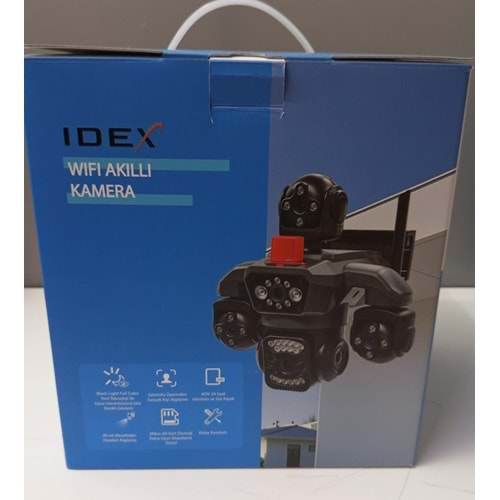 Idex ID-101 4 Lensli Işıklı WiFi Ptz Kamera