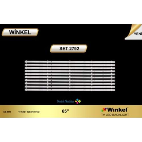 Winkel SET-2792 Next Tv Led Takımı 10 Parça