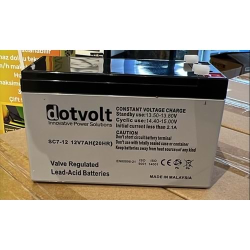 Dotvolt SC7-12 12V 7A Akü