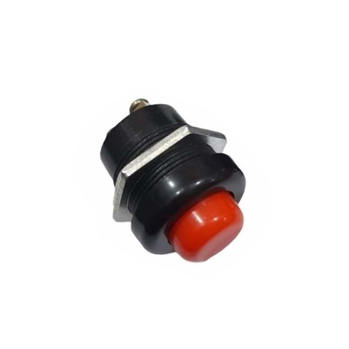 IC-180A-1 22mm Plastik Lastik Buton Kırmızı