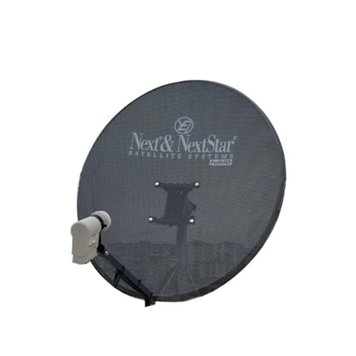 Next YE-8007-S Siyah Delikli 80cm 0.60mm 3 Kollu Ofset Çanak Anten