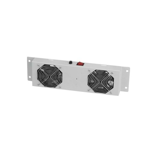 Ager AA-AN-F2T-A-B1 Duvar Tipi Termostatlı 2li Fan Modulu (7035 Beyaz)