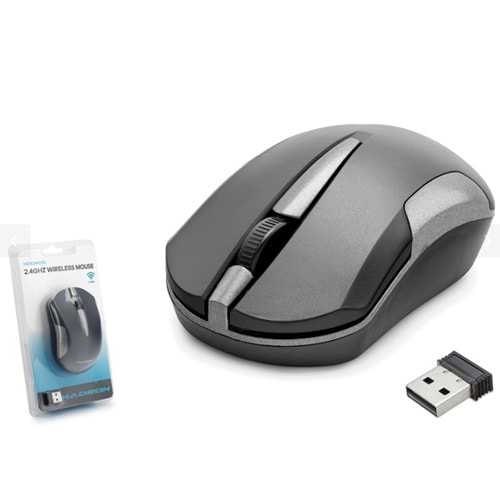 Hadron HDX3407G Kablosuz Mouse 2.4 GHz 1600 DPI Gri