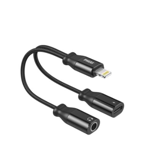 Phixi Basic CA115 Ligthning to Lightning ve 3.5mm Jack Çevirici Kablo