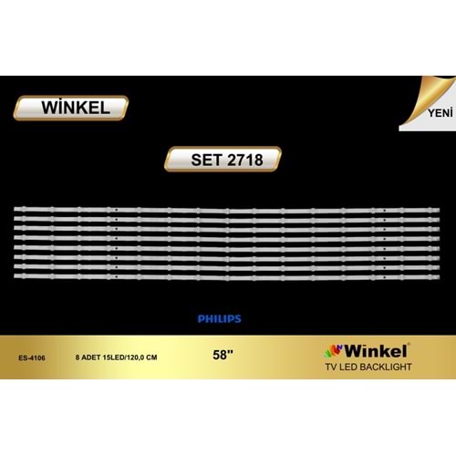 Winkel Set-2718 Philips Tv D Led Takımı 8 Parça