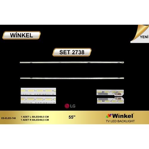 Winkel Set-2738 Lg Tv Eled Takımı 2 Parça