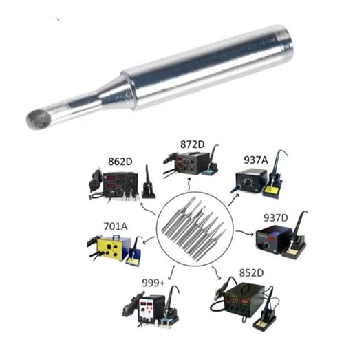 Wellhise H902U 900M-T-3C Isı Ayarlı Havyalar İçin Yedek Havya Ucu