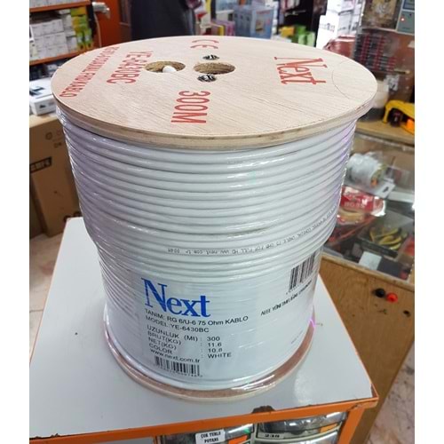 Next YE-6430BC RG6 U6 Uydu Kablo - 300 Metre