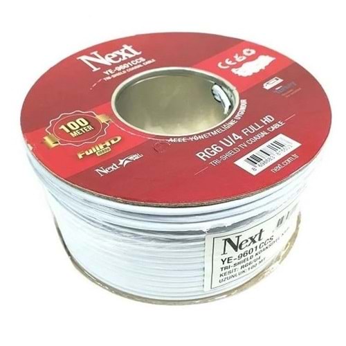 Next YE-9601AL RG6 U6 Kablo CCS Uydu Kablo - Metre