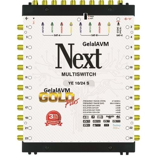 Next YE-10/24 Sonlu Gold Plus Multiswitch Uydu Santrali