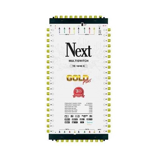 Next YE-10/40 Kaskatlı Gold Plus Multiswitch Uydu Santrali