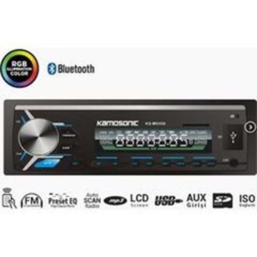 Kamosonic KS-MX650 4x50 Watt Oto Teyp