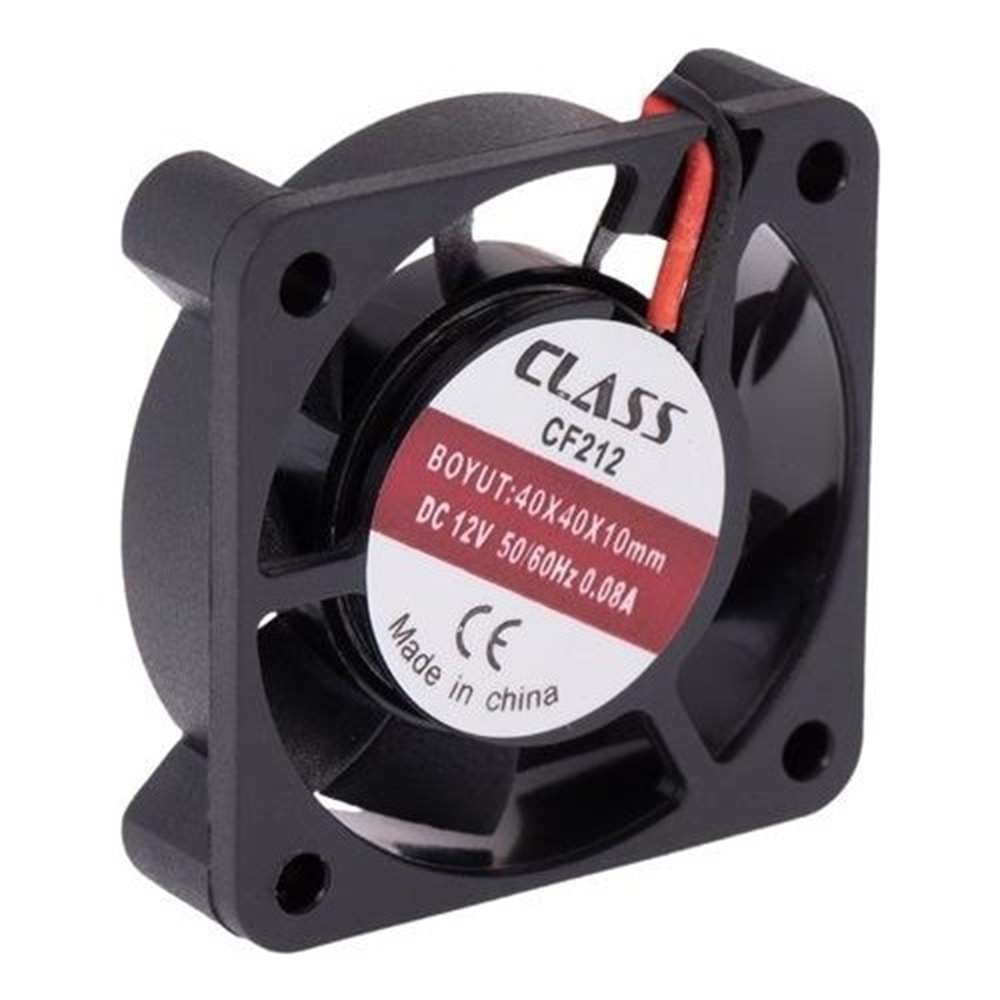 Class CF-212 40x40x10 DC 12V Aksiyel 2P Kare Fan