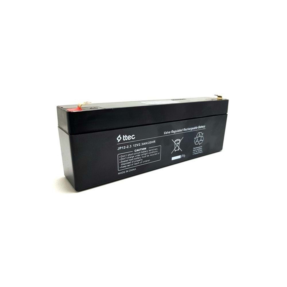 Ttec 12 Volt 2.3 Amper Yatık Kuru Akü