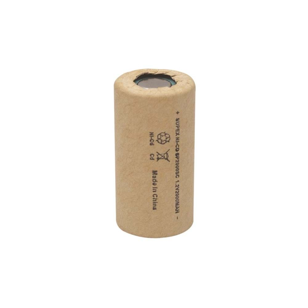 Supex SP2000SC 1.2V Süpürge Pili Ni-CD Tornavida Pili