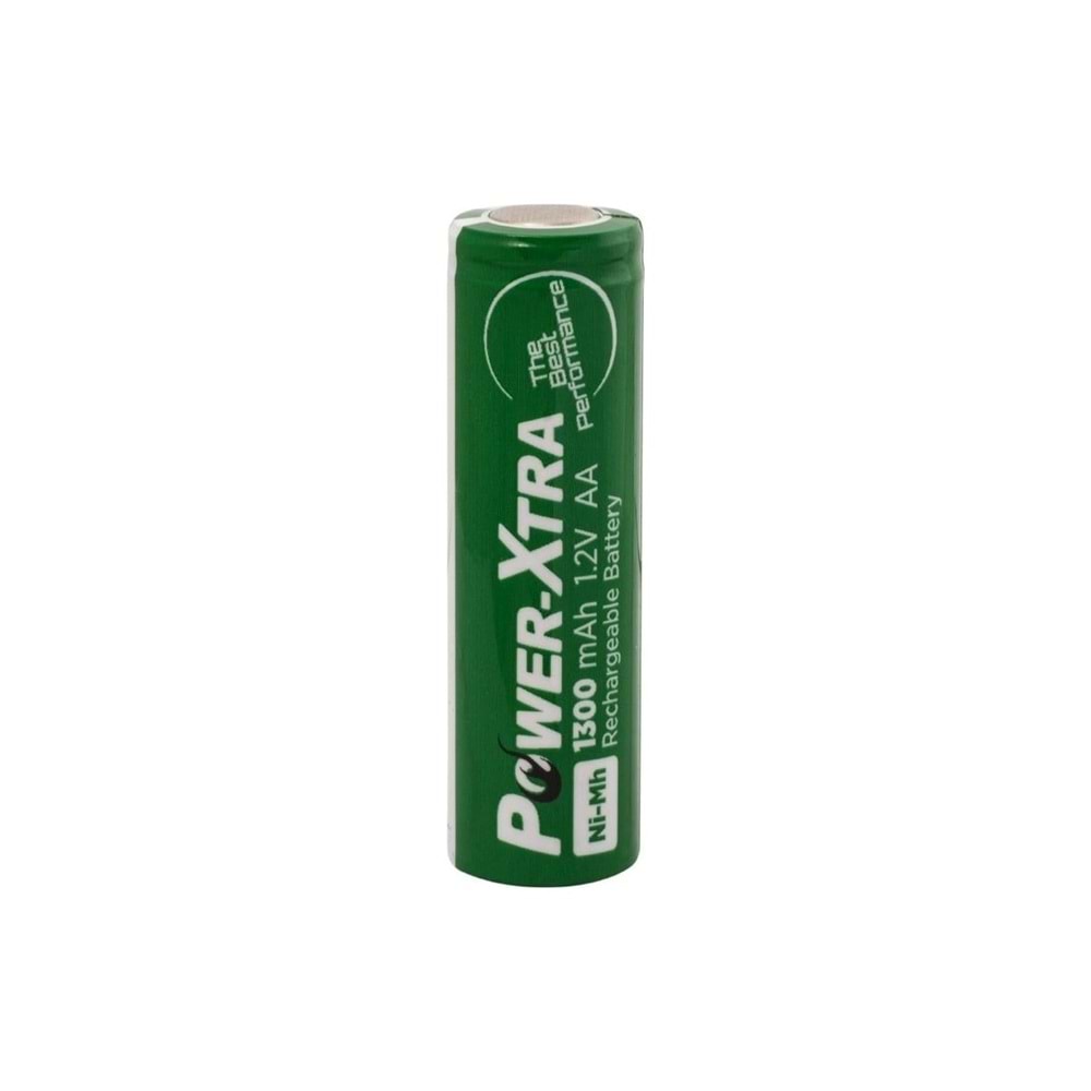 Power-Xtra 1.2V Ni-Mh AA 1300 Mah Puntalı Şarjlı Kalem Pil - 2 Li Paket Halinde IS104055