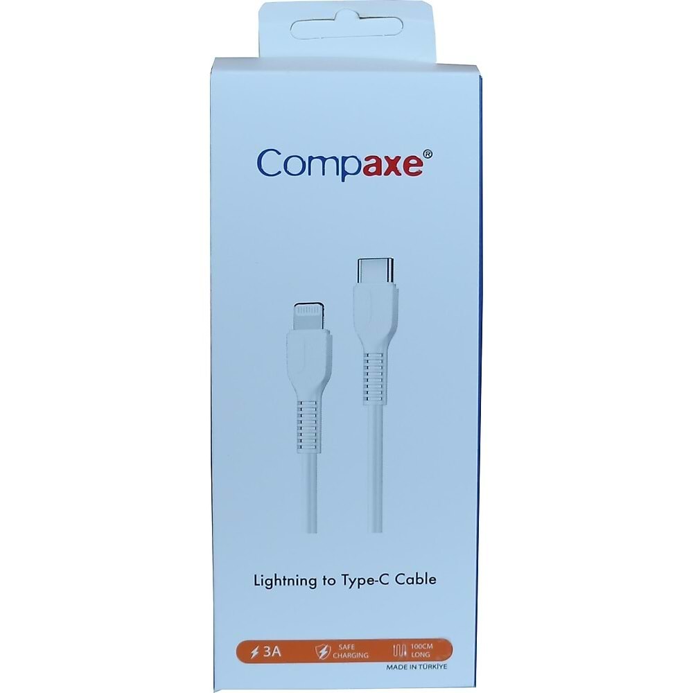 Compaxe CTK-BLT Lightning to Type-C 3 Amper Kablo 1 Metre