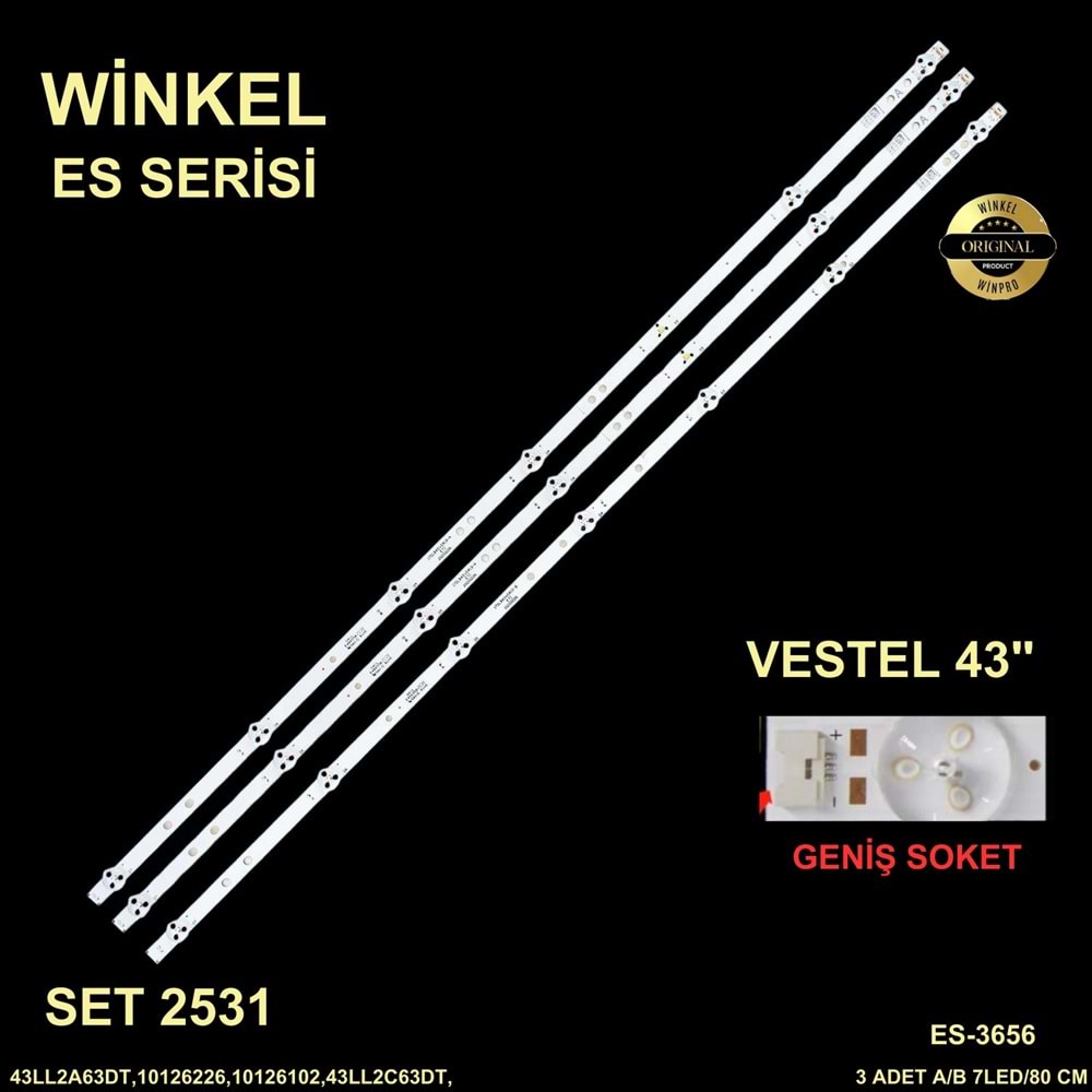 Winkel SET-2531 (Geniş Soket İnce Soket) Vestel 43