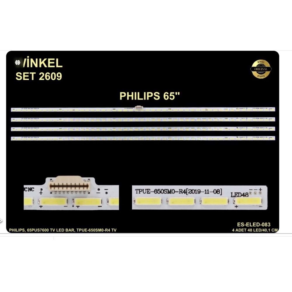 Winkel SET-2609 ELED 083 4 PARÇA ELED (65PUS7600)