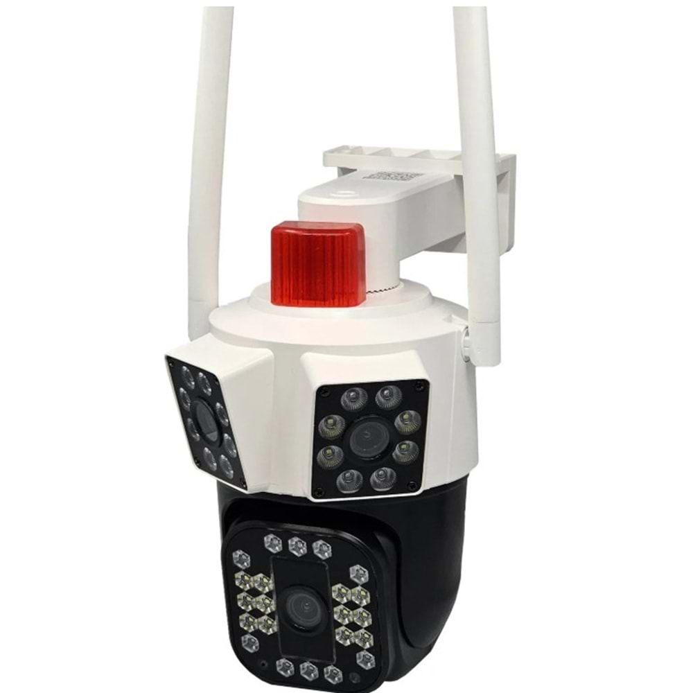 O-KAM Pro 3033 3MP+3MP+3MP 3 Lens Wi-Fi PTZ Kamera