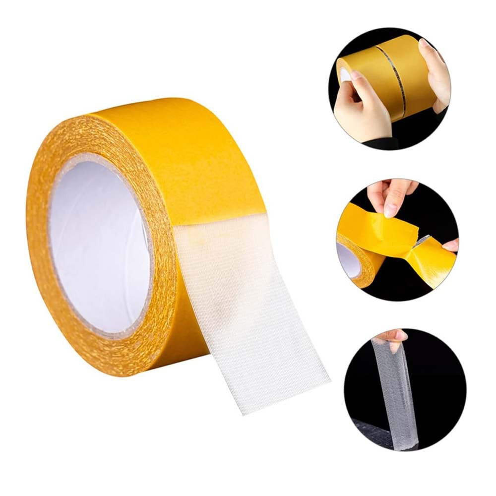 Powermaster 22148 4mm Çift Taraflı Bant 20 Metre