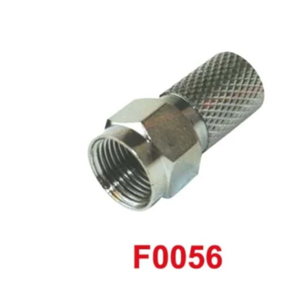 Swat F0056 RG6 U6 20mm Konnektör 100 Lü Paket Halinde